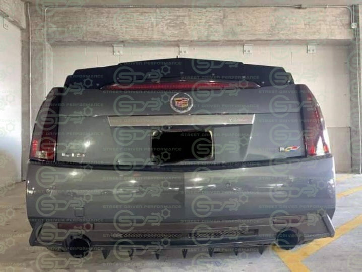 2009-2015 Cadillac CTS-V V2 | Sedan MATTE BLACK Rear Trunk Wing Wickerbill Spoiler